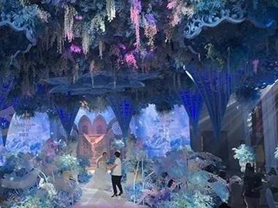 舞台照明创造一个冰雪世界 - 香格里拉大酒店，北京